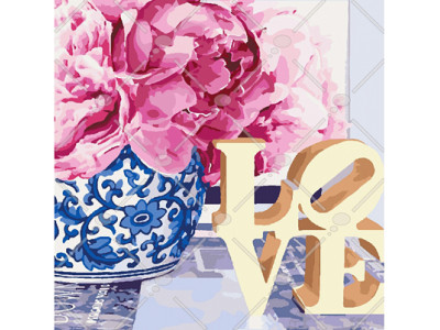 Картина за номерами Love 40*40 КНО3030