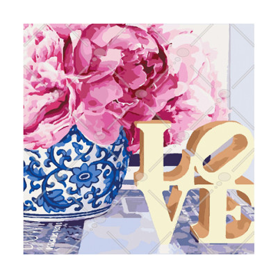Картина за номерами Love 40*40 КНО3030 Картина за номерами Love 40*40 КНО3030