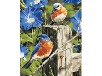 Картина за номерами Весняні гості 40*50 КНО4090