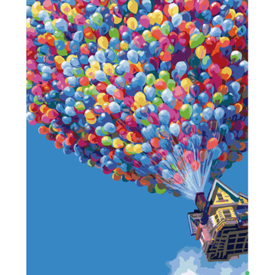 Картина за номерами Політ на повітряних кульках 40*50 см PG396