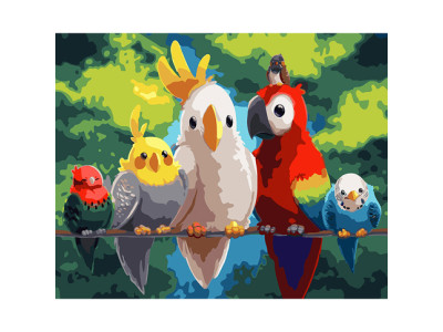Картина за номерами "Птахи Ріо" GX24310