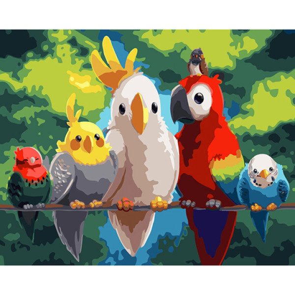 Картина за номерами "Птахи Ріо" GX24310
