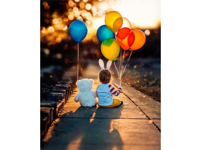 Картина за номерами "З дружбаном" тм Лавка Чудес 40 x 50 см LC10058