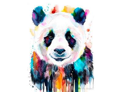 Картина за номерами "Панда поп-арт" тм Лавка Чудес 40 x 50 см у коробці LC20049