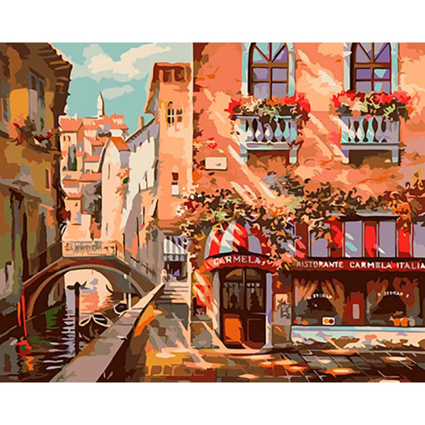 Картина за номерами "Кафе "Венеція"" "Кафе "Венеція"" LC30034