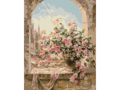 Картина за номерами "Троянди на вікні" LC40123