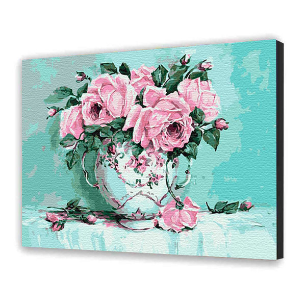 Картина за номерами з лаком ArtCraft "Трояндова свіжість" 40*50 см 10618-AC