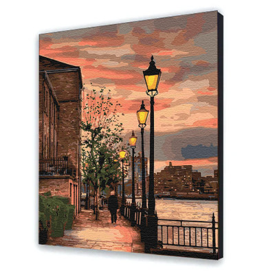 Картина за номерами "Набережна Темзи. Англія" 38*50 см 10546-AC