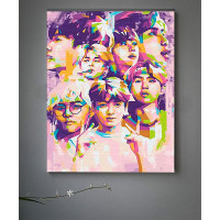 Картина за номерами з лаком ArtCraft "BTS. Bangtan Boys" 40*50 см 10273-AC