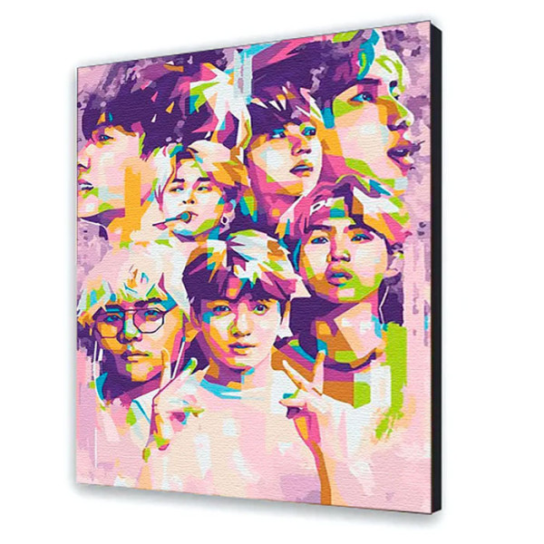 Картина за номерами з лаком ArtCraft "BTS. Bangtan Boys" 40*50 см 10273-AC