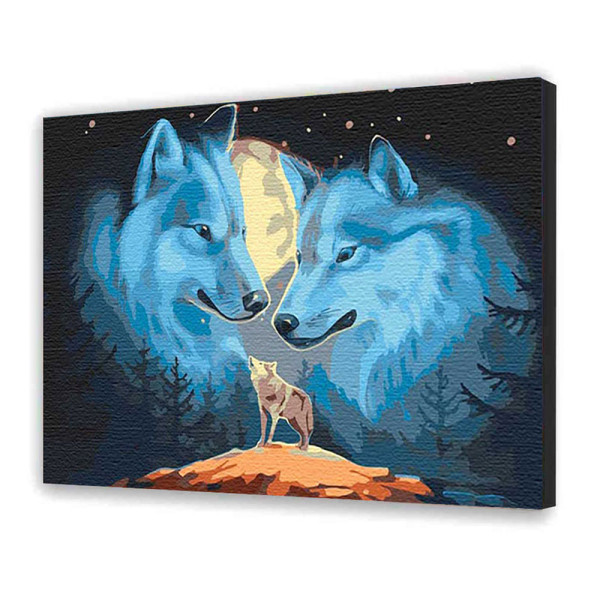 Картинна за номерами ArtCraft "Вовча природа" 40*50 см 11649-AC