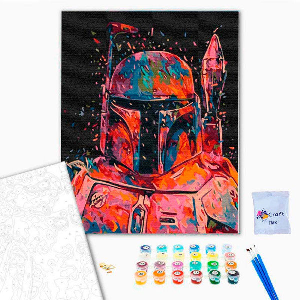 Картина за номерами "Мандалорець" 40*50 см 16013-AC