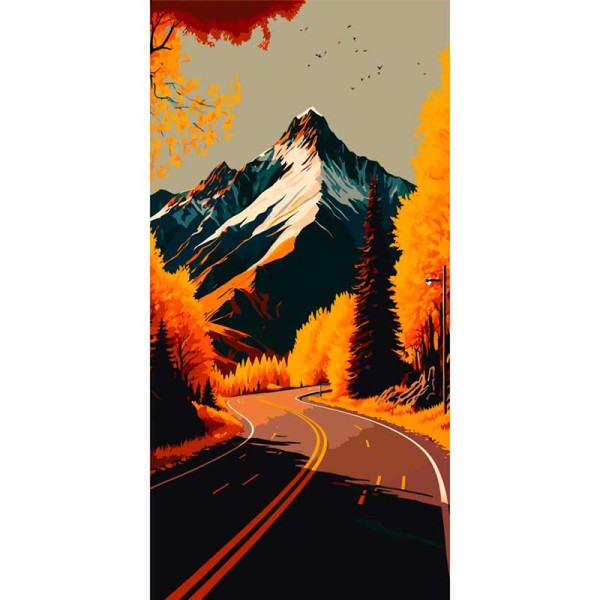 Картина за номерами "Осінній спокій" 40*80 см 11025-AC