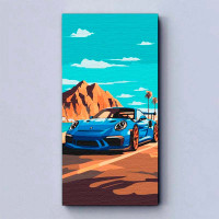 Картина за номерами ArtCraft "Sports car" 40*80 см 12503-AC