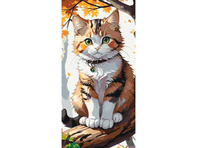 Картина за номерами "Пухнастий котик" 40*80 см Art Craft 11565-AC