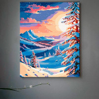 Картина за номерами "Зима в горах" ArtCraft 40*50 см 11047-AC