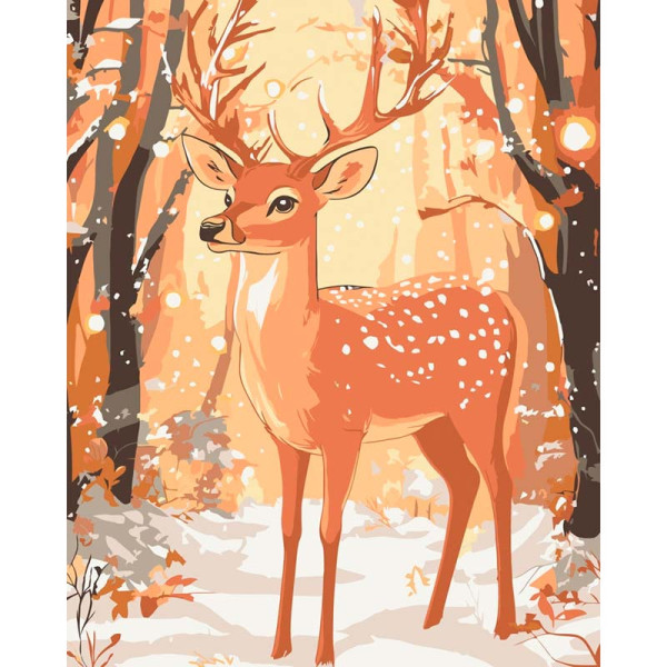 Картина за номерами "Лісовий король" 11580-AC 40х50 см 11580-AC Картина за номерами "Лісовий король" 11580-AC 40х50 см 11580-AC