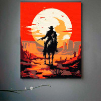 Картина за номерами "Вестерн" ArtCraft 40*50 см 10153-AC