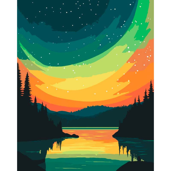 Картина за номерами "Нічне світло" Artcraft 40*50 см 11063-AC