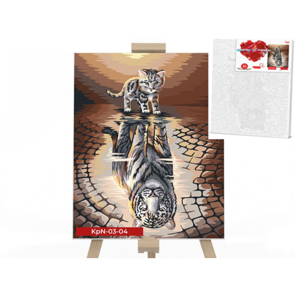 Креативна творчість "PAINTING BY NUMBERS" 30х40 см "Кошеня" KpNe-03-04