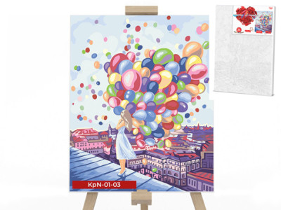 Картина за номерами на полотні "Яскраві фарби міста" 40х50 см KpNe-01-03