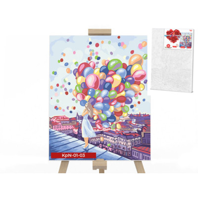 Картина за номерами на полотні "Яскраві фарби міста" 40х50 см KpNe-01-03