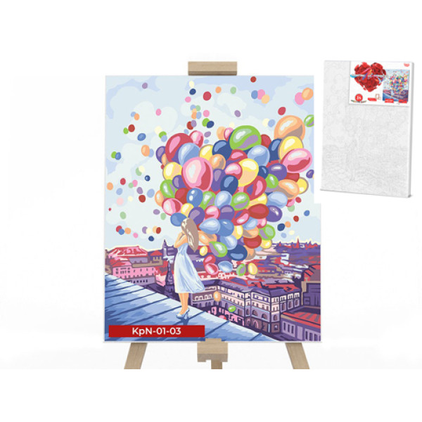 Картина за номерами на полотні "Яскраві фарби міста" 40х50 см KpNe-01-03