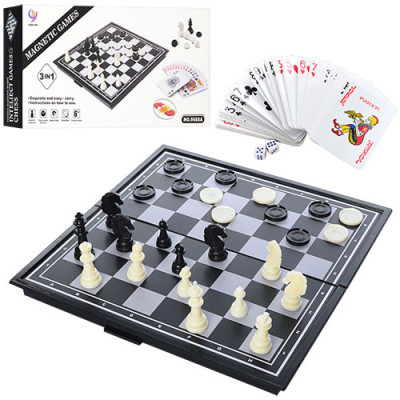 Шахматы магнитные 3в1 9888A