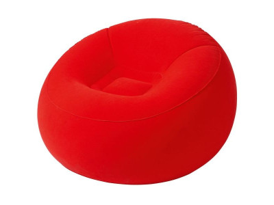 Надувне крісло BW 75052 велюрове Червоний