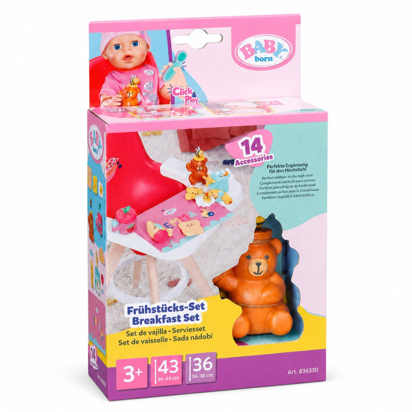 Ігровий набір Baby Born серії Click & Play – Сніданок для ляльки