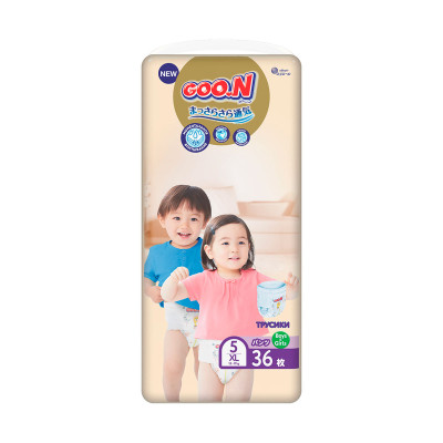Трусики-підгузки Goo.N Premium Soft для дітей (розмір 5(XL), 12-17 kg, 36 шт)