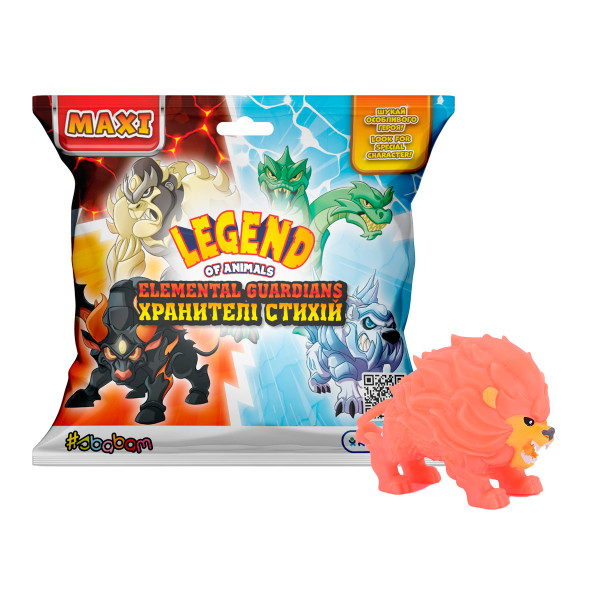 Стретч-іграшка у вигляді тварини серії Legend of animals Максі – Хранителі стихій