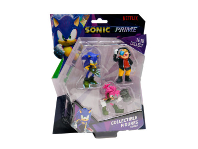 Набір ігрових фігурок Sonic Prime – Доктор Не, Сонік, Эмі