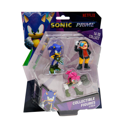 Набір ігрових фігурок Sonic Prime – Доктор Не, Сонік, Эмі Набір ігрових фігурок Sonic Prime – Доктор Не, Сонік, Эмі