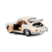 Автомодель - Porsche 356B (1961) (асорті слонова кістка, червоний, 1:24) Автомодель - Porsche 356B (1961) (асорті слонова кістка, червоний, 1:24)