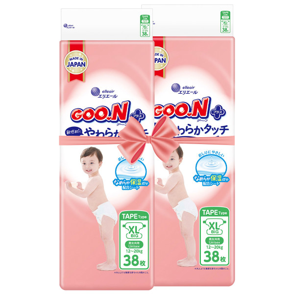 Підгузки Goo.N Plus для дітей (розмір 5(XL), 12-20 кг, 76 шт.) Підгузки Goo.N Plus для дітей (розмір 5(XL), 12-20 кг, 76 шт.)