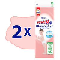 Підгузки Goo.N Plus для дітей (розмір 5(XL), 12-20 кг, 76 шт.) Підгузки Goo.N Plus для дітей (розмір 5(XL), 12-20 кг, 76 шт.)