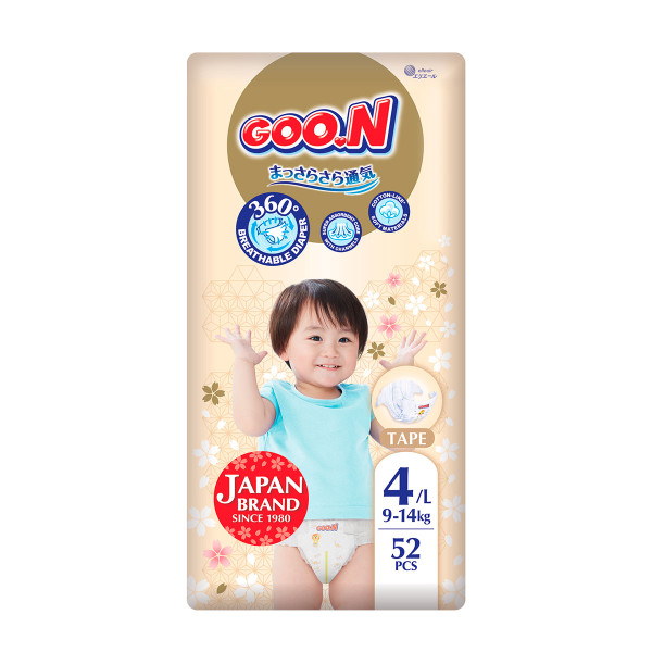 Підгузки Goo.N Premium Soft для дітей (розмір 4(L), 9-14 кг, 52 шт.) Підгузки Goo.N Premium Soft для дітей (розмір 4(L), 9-14 кг, 52 шт.)