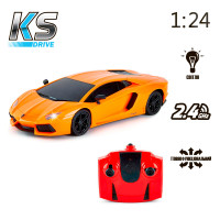Автомобіль KS Drive на р/к - Lamborghini Aventador LP 700-4 (1:24, 2.4Ghz, оранжевий) Автомобіль KS Drive на р/к - Lamborghini Aventador LP 700-4 (1:24, 2.4Ghz, оранжевий)