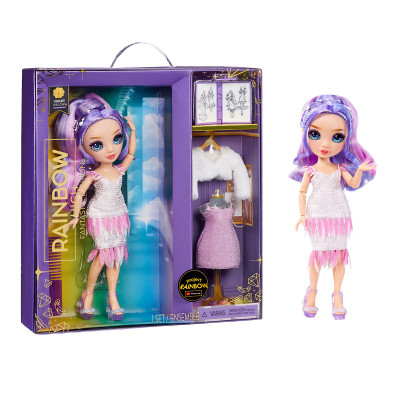 Лялька Rainbow High серії Fantastic Fashion – Віолетта (з акс.) Лялька Rainbow High серії Fantastic Fashion – Віолетта (з акс.)