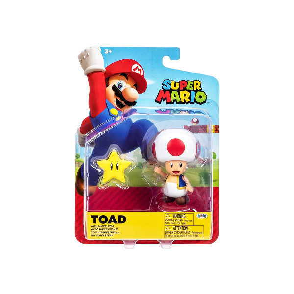 Ігрова фігурка з артикуляцією SUPER MARIO - Тоад 10 cm Ігрова фігурка з артикуляцією SUPER MARIO - Тоад 10 cm