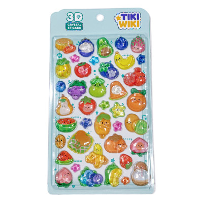 Набір 3D-наліпок Tiki Wiki серії Crystal – Тікі фрукти Набір 3D-наліпок Tiki Wiki серії Crystal – Тікі фрукти