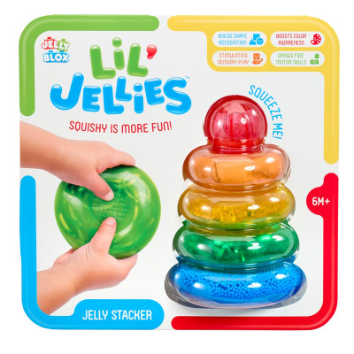 Сенсорний конструктор Jelly Blox серії Lil' Jellies - Пірамідка-кольоринка Сенсорний конструктор Jelly Blox серії Lil' Jellies - Пірамідка-кольоринка