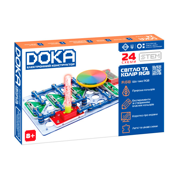 Конструктор електронний Doka Світло та колір RGB