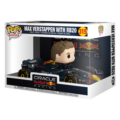 Ігрова фігурка Funko POP! Rides серії Формула-1 – Макс Ферстаппен з RB20 Ігрова фігурка Funko POP! Rides серії Формула-1 – Макс Ферстаппен з RB20