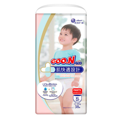 Трусики-підгузки Goo.N Plus для дітей (розмір 5(XL), 12-20 кг, 38шт)