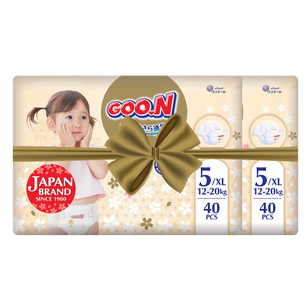 Підгузки GOO.N Premium Soft для дітей (розмір 5(XL), 12-20 kg, 80 шт.) Підгузки GOO.N Premium Soft для дітей (розмір 5(XL), 12-20 kg, 80 шт.)