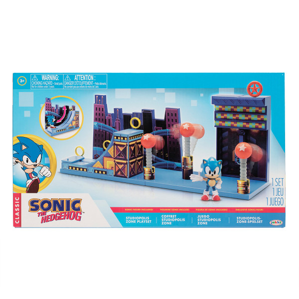 Ігровий набір з фігурками SONIC THE HEDGEHOG - Сонік у Студіополісі Ігровий набір з фігурками SONIC THE HEDGEHOG - Сонік у Студіополісі