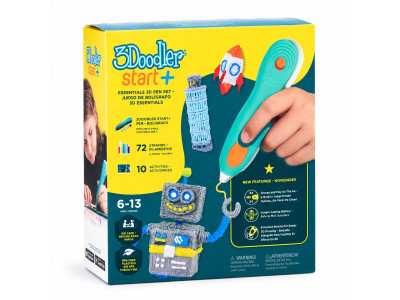 3D-ручка 3Doodler Start Plus для дитячої творчості - Креатив Плюс (72 стрижні)