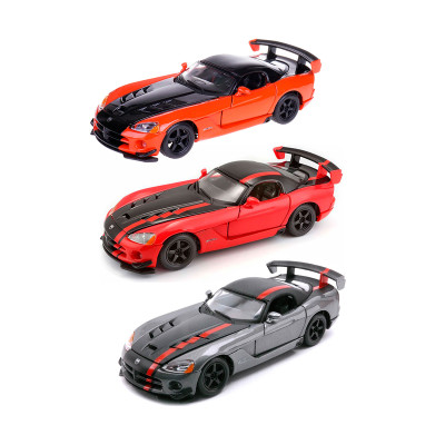 Автомодель - Dodge Viper Srt10 Acr (ассорті помаранч-чорн металік, червоно-чорн металік, 1:24)